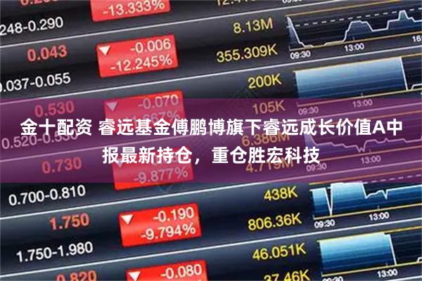 金十配资 睿远基金傅鹏博旗下睿远成长价值A中报最新持仓，重仓胜宏科技